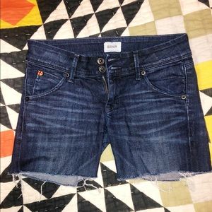Hudson Low Rise Denim Cutoff Shorts